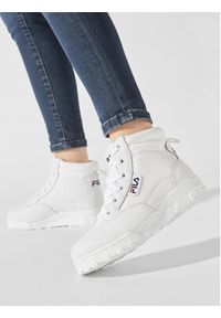 Fila Trapery Grunge II L Mid Wmn FFW0216.10004 Biały. Kolor: biały. Materiał: skóra #5