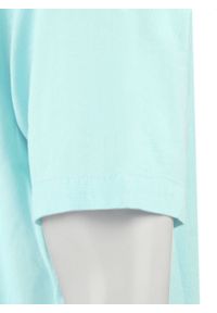 Koszula Weekendowa z Lnem, Krótki Rękaw - Brave Soul - Miętowy-Niebieski. Okazja: na co dzień. Kolor: niebieski. Materiał: bawełna, len. Długość rękawa: krótki rękaw. Długość: krótkie. Styl: casual #3