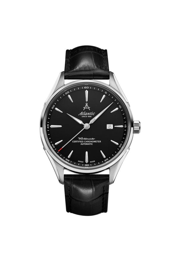 Atlantic - Zegarek Męski ATLANTIC COSC Worldmaster 52781.41.61. Rodzaj zegarka: analogowe. Materiał: materiał, skóra. Styl: elegancki