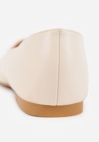 Born2be - Beżowe Balerinki Vices z Migdałowym Noskiem Neomaria. Okazja: na co dzień. Kolor: beżowy. Materiał: jedwab, jeans. Styl: casual, elegancki #3