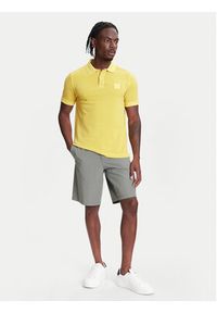 United Colors of Benetton - United Colors Of Benetton Polo 3089U302D Żółty Regular Fit. Typ kołnierza: polo. Kolor: żółty. Materiał: bawełna