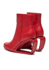 United Nude Botki Mobius Bootie 10858832192 Czerwony. Kolor: czerwony. Materiał: skóra