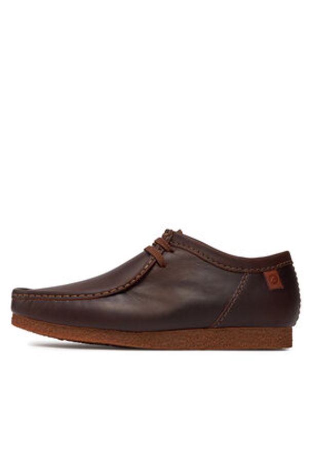 Clarks Mokasyny Shacre II Run 261594327 Brązowy. Kolor: brązowy. Materiał: skóra, nubuk