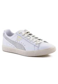 Buty do chodzenia męskie Puma Clyde Base. Zapięcie: sznurówki. Kolor: biały, wielokolorowy. Materiał: skóra, materiał, tkanina, guma, syntetyk. Szerokość cholewki: normalna. Sport: turystyka piesza