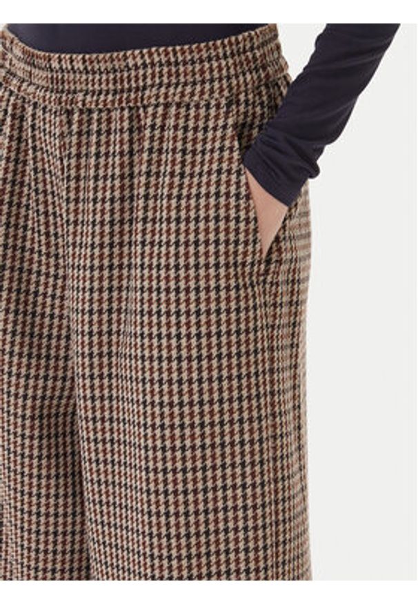 Weekend Max Mara Spodnie materiałowe Ebe 2525136052 Beżowy Wide Leg. Kolor: beżowy. Materiał: wełna, bawełna