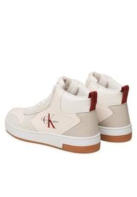 Calvin Klein Jeans Sneakersy Basket Cupsole Irreg Lines YM0YM00612 Écru. Materiał: skóra #8