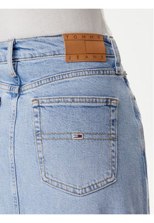 Tommy Jeans Spódnica jeansowa Claire DW0DW20581 Niebieski Regular Fit. Kolor: niebieski. Materiał: bawełna