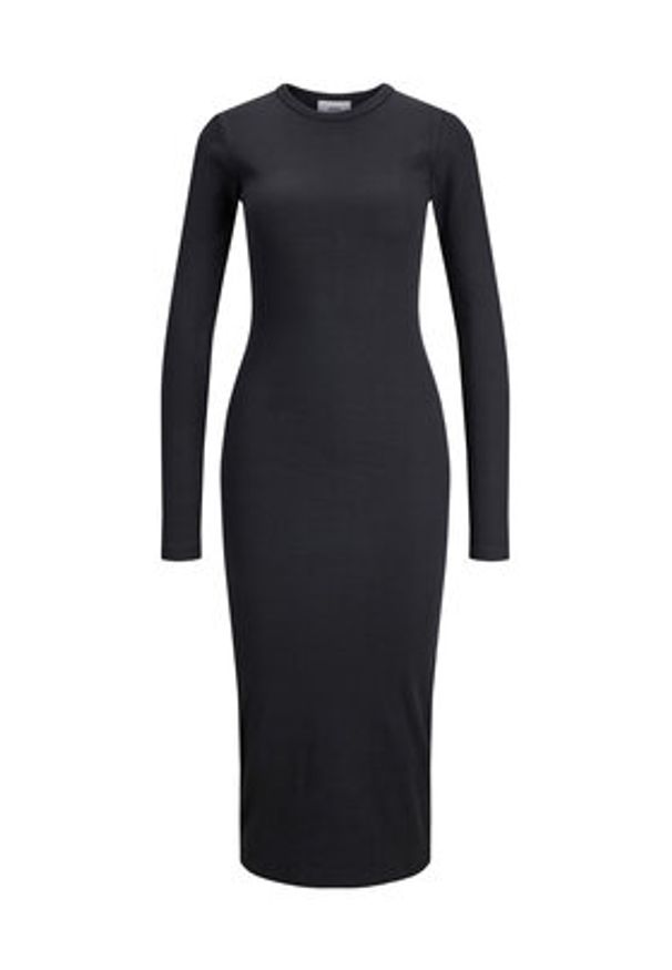 JJXX Sukienka codzienna 12234903 Czarny Stretch Fit. Okazja: na co dzień. Kolor: czarny. Materiał: bawełna. Typ sukienki: proste. Styl: casual