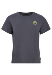 Protest - T-Shirt damski PROTEST PRTLassy. Kolor: szary, brązowy, wielokolorowy. Sport: turystyka piesza