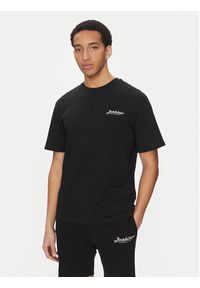 Jack & Jones - Jack&Jones Komplet t-shirt i szorty sportowe Beau 12277466 Czarny Relaxed Fit. Kolor: czarny. Materiał: bawełna. Styl: sportowy #4