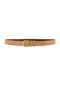 Wrangler - WRANGLER MĘSKI PASEK SKÓRZANY BOMBATO BELT DARK COGNAC 112358067 PREMIUM W0CL014422. Materiał: skóra #3