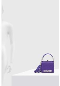 Steve Madden torebka Bjet kolor fioletowy SM13000526. Kolor: fioletowy. Wzór: paski #4
