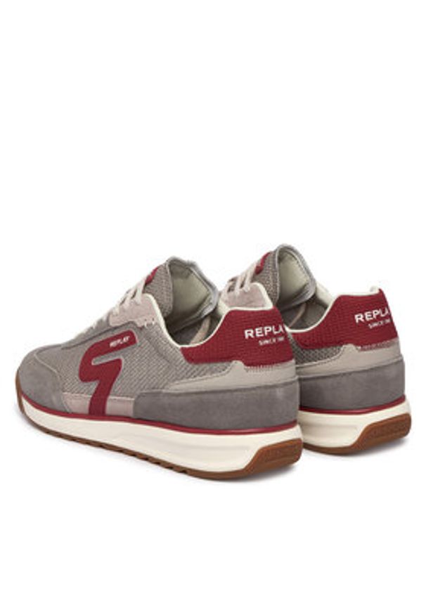Replay - REPLAY Sneakersy GMSIB .000.C0004T Szary. Kolor: szary. Materiał: zamsz, skóra