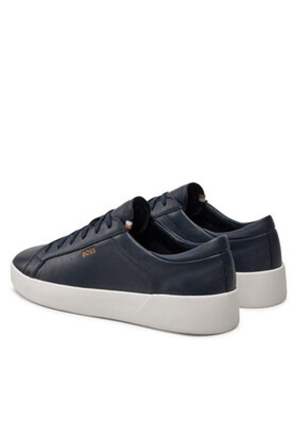 BOSS - Boss Sneakersy Belwar Tenn lt 50522865 Granatowy. Kolor: niebieski. Materiał: skóra