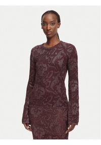 Liu Jo Bluzka WF6093 MA26S Fioletowy Slim Fit. Kolor: fioletowy. Materiał: bawełna #1