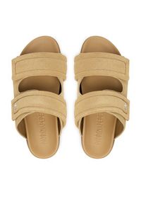 Patrizia Pepe Klapki 8X0001/L152-B880 Beżowy. Kolor: beżowy. Materiał: zamsz, skóra #5