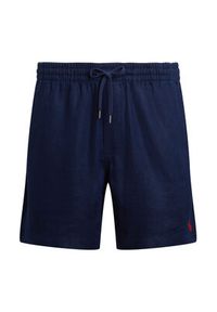 Polo Ralph Lauren Szorty materiałowe 710958586003 Granatowy Classic Fit. Kolor: niebieski. Materiał: len #5