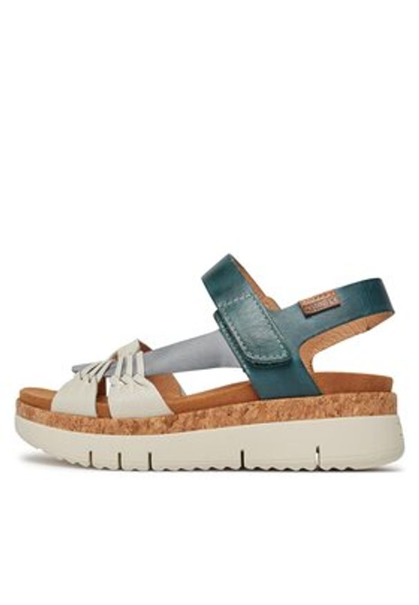 Pikolinos Sandały Palma W4N-0968C2 Niebieski. Kolor: niebieski. Materiał: skóra