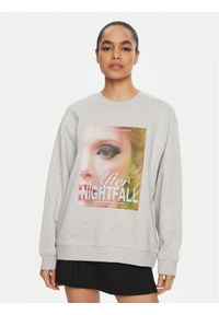 Hugo - HUGO Bluza Classic 50534260 Szary Oversize. Kolor: szary. Materiał: bawełna #1