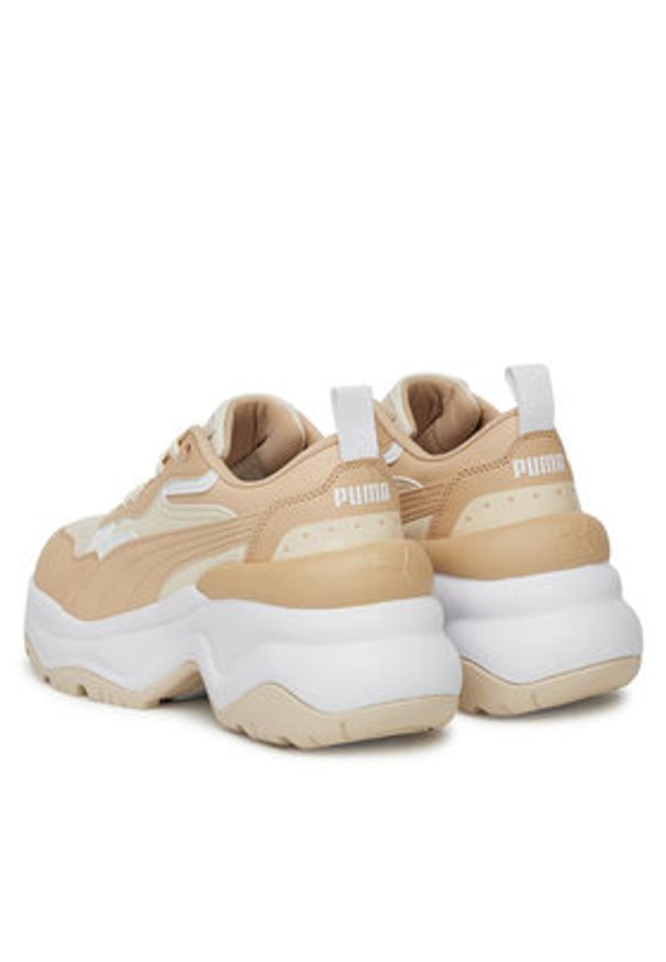Puma Sneakersy Cilia Wedge 393915 12 Écru. Materiał: skóra