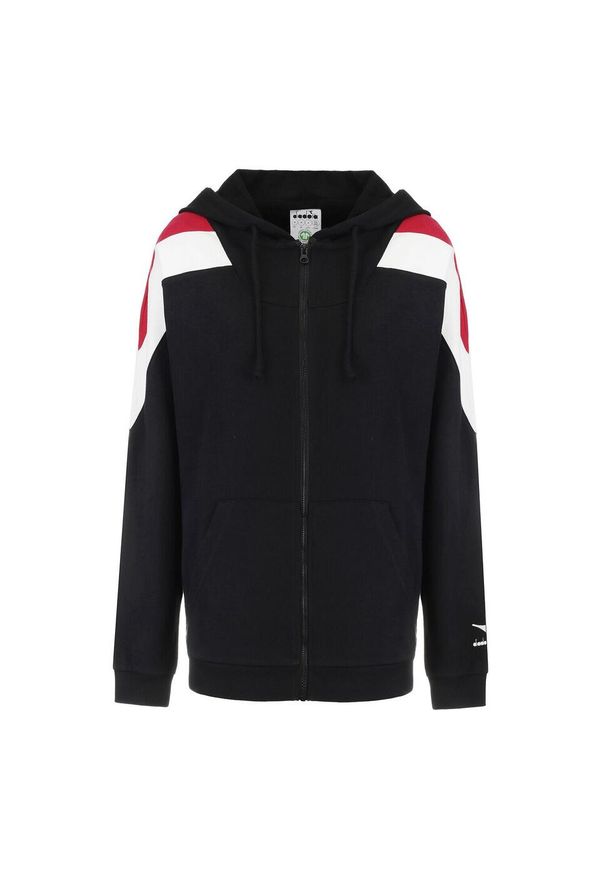 Diadora - Zestaw dresowy damski DIADORA L.TRACKSUIT HD FZ CORE. Kolor: czarny. Materiał: dresówka
