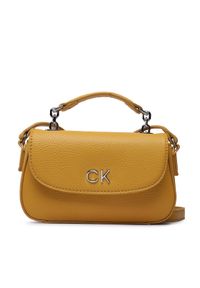 Calvin Klein Torebka Re-Lock Crossbody W/Flap Pbl K60K610197 Żółty. Kolor: żółty. Materiał: skórzane #1