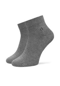 Calvin Klein Zestaw 3 par niskich skarpet męskich 701234209 Szary. Kolor: szary. Materiał: materiał, bawełna #5