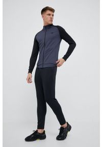 4f - 4F spodnie treningowe kolor czarny gładkie. Kolor: czarny. Materiał: materiał. Wzór: gładki #4