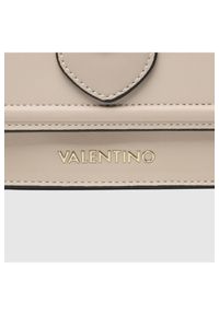 Valentino by Mario Valentino - VALENTINO Ecru torebka z sercem sery satchel