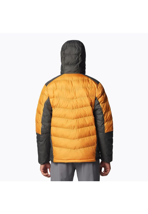 columbia - Kurtka ocieplana męska Columbia Labyrinth Loop Hooded z kapturem. Typ kołnierza: kaptur. Kolor: żółty. Materiał: puch. Sport: turystyka piesza