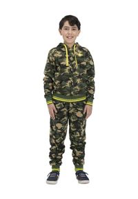 LEONE 1947 APPAREL - Bluza dziecięca Bold Camo. Kolor: brązowy, zielony, wielokolorowy. Sport: joga i pilates