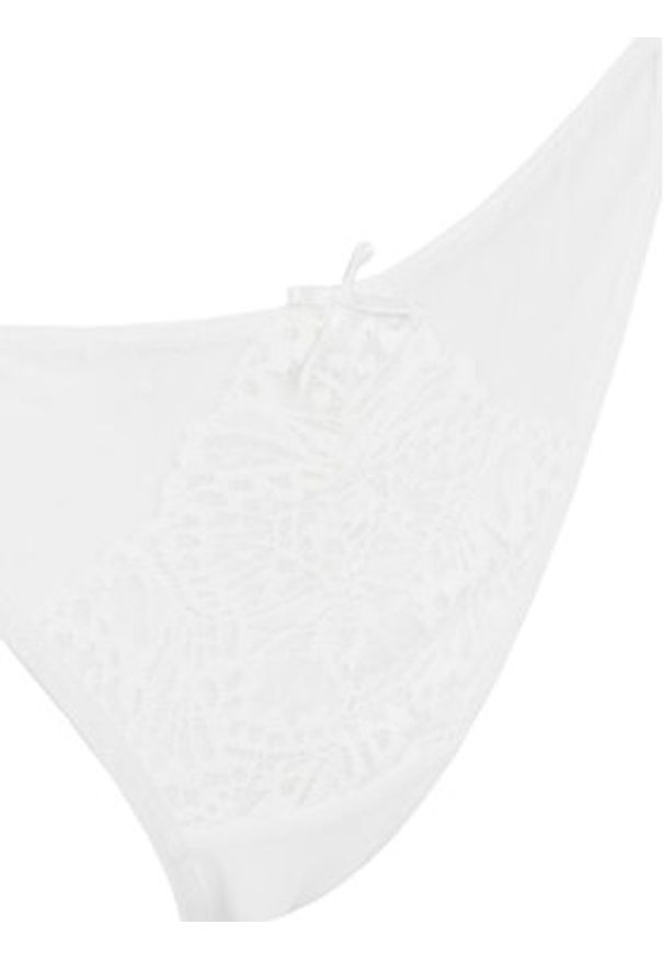 Hunkemöller Stringi Posie 302401 Biały. Kolor: biały. Materiał: syntetyk