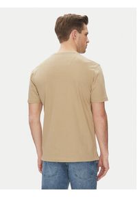 BOSS T-Shirt H-Thompson 59 50524998 Beżowy Regular Fit. Kolor: beżowy. Materiał: bawełna