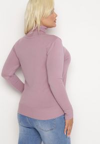 Born2be - Różowy Sweter z Golfem Sazerna w Składzie Wiskoza i Modal. Typ kołnierza: golf. Kolor: różowy. Materiał: wiskoza. Długość rękawa: długi rękaw. Długość: długie. Wzór: gładki. Sezon: jesień, zima #6
