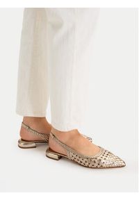 MEXX Baleriny EO-WI40-11268-01 Złoty. Kolor: złoty. Materiał: skóra #4