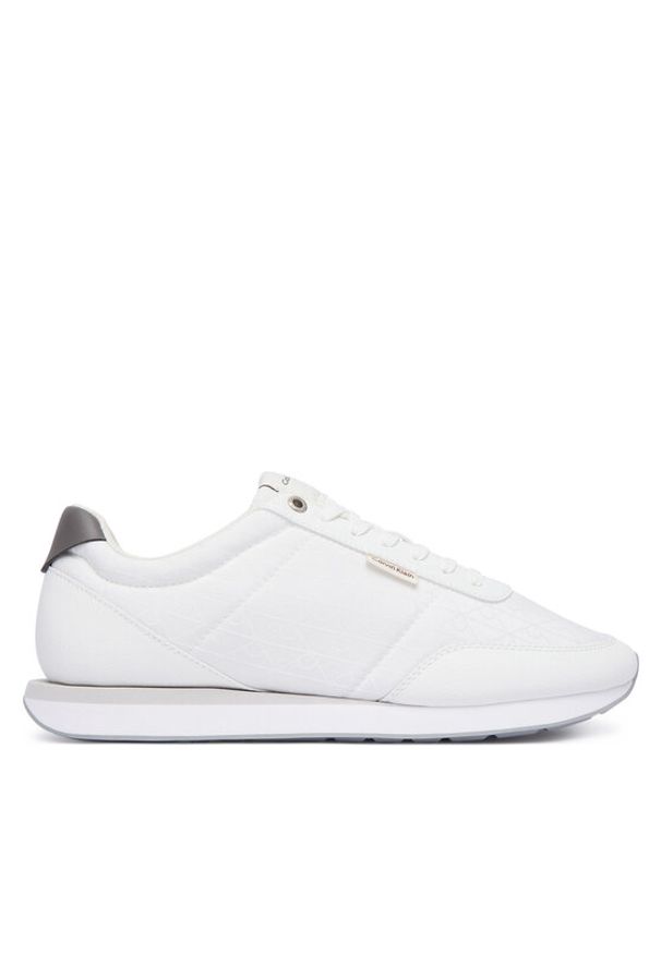 Calvin Klein Sneakersy Retro Runner T Lth Aop Ny HM0HM02213 Biały. Kolor: biały. Materiał: materiał