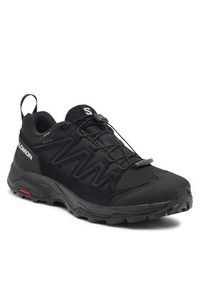 salomon - Salomon Sneakersy X Ward Leather GORE-TEX L47182300 Czarny. Kolor: czarny. Materiał: zamsz, skóra. Technologia: Gore-Tex #2