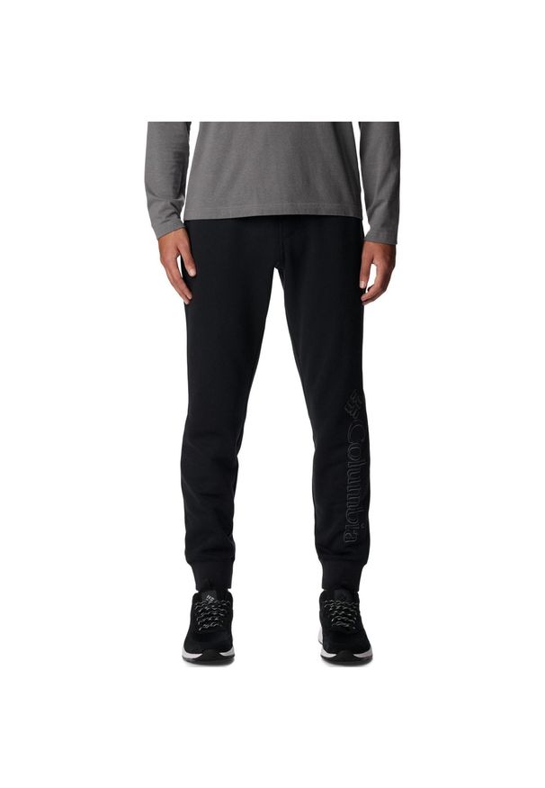 columbia - Spodnie treningowe męskie Columbia Csc Logo Fleece II. Kolor: czarny. Sezon: lato, jesień. Sport: turystyka piesza