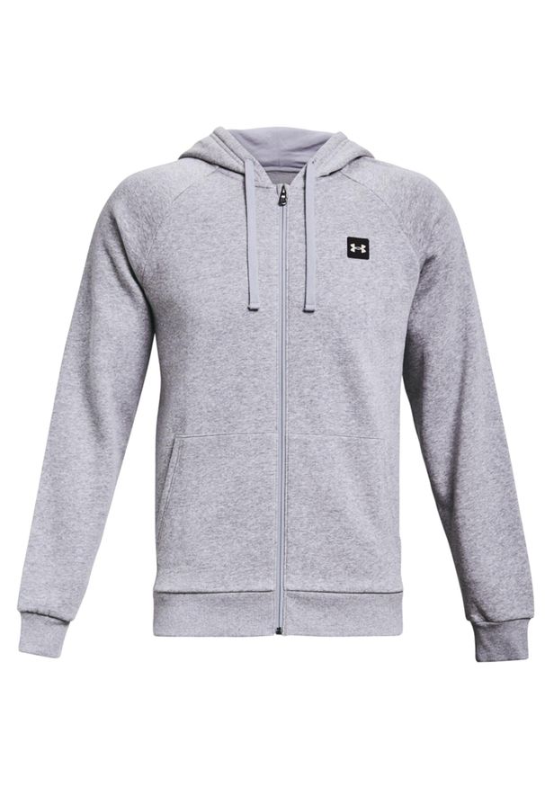 Bluza sportowa męska Under Armour Rival Fleece FZ. Kolor: szary. Materiał: poliester, bawełna. Styl: sportowy