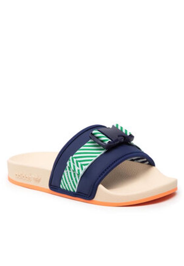 Adidas - adidas Klapki Pouchylette W GW9782 Granatowy. Kolor: niebieski. Materiał: materiał