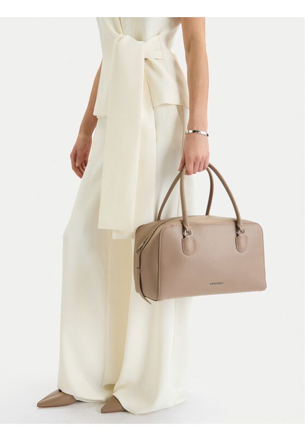 Gino Rossi - GINO ROSSI Torebka EO-LA321-820-1 Beżowy. Kolor: beżowy. Materiał: skórzane
