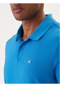 Calvin Klein Jeans Polo LV040EM269 Błękitny Regular Fit. Typ kołnierza: polo. Kolor: niebieski. Materiał: bawełna #2