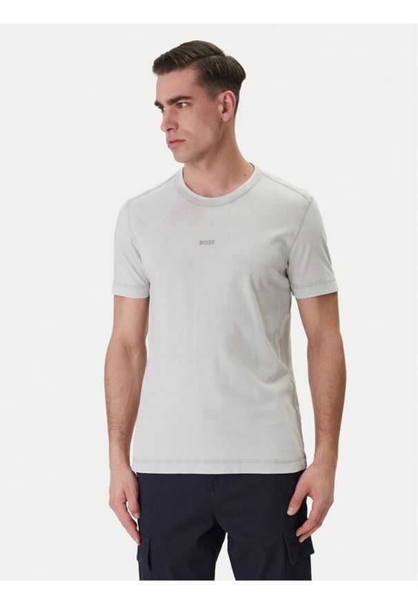 BOSS T-Shirt Tokks 50502173 Szary Regular Fit. Kolor: szary. Materiał: bawełna