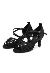BURTAN - Buty taneczne damskie salsa taniec towarzyski Burtan Havana 7 cm. Kolor: czarny. Sport: taniec