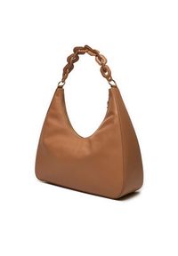 TOMMY HILFIGER - Tommy Hilfiger Torebka Soft Leather Hobo AW0AW16292 Brązowy. Kolor: brązowy. Materiał: skórzane #5