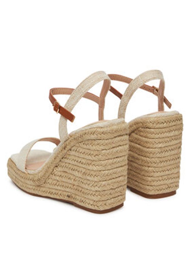 DeeZee Espadryle LWSB42-2 Beżowy. Kolor: beżowy. Materiał: materiał
