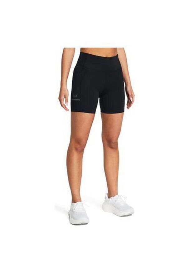 Spodenki do biegania damskie Under Armour Launch 6" reflective. Kolor: czarny. Sport: bieganie