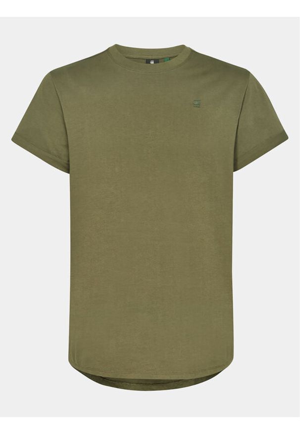 G-Star RAW - G-Star Raw T-Shirt Lash D16396-B353 Zielony Regular Fit. Kolor: zielony. Materiał: bawełna