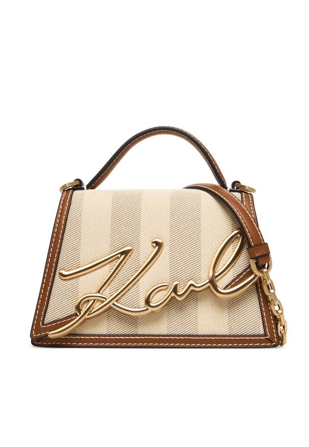 Karl Lagerfeld - Torebka KARL LAGERFELD. Kolor: beżowy