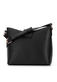 Wittchen - Damska listonoszka z ekoskóry z chwostem. Kolor: czarny. Wzór: haft. Dodatki: z haftem, z frędzlami. Materiał: skórzane. Styl: elegancki #4